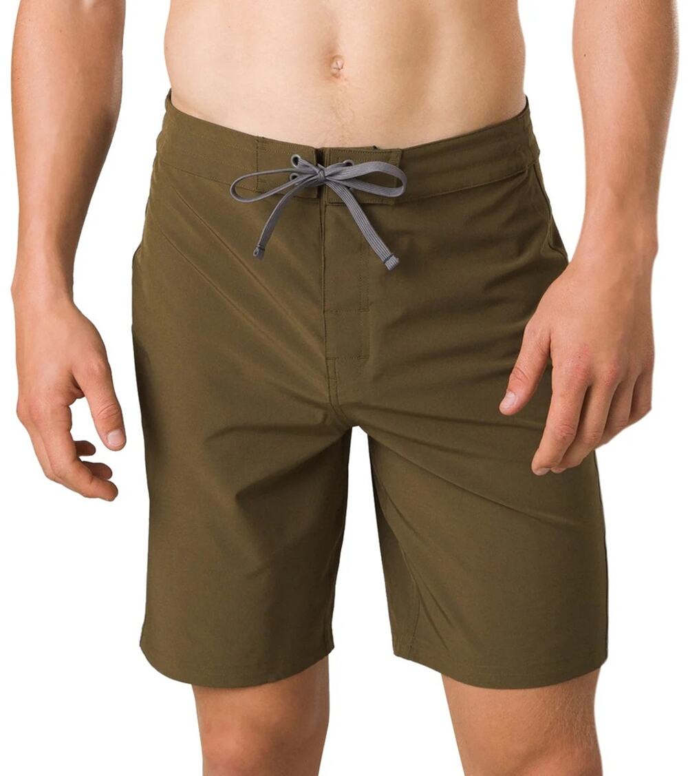 PrAna Men's 28 Peat 9” Riveter Boardshort Drawstring Swimming Trunks R1-2